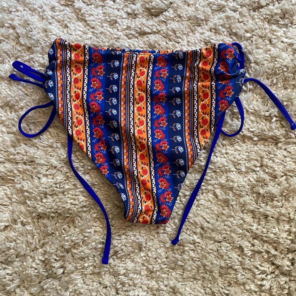 Tribal high waisted cheeky bikini bottoms.